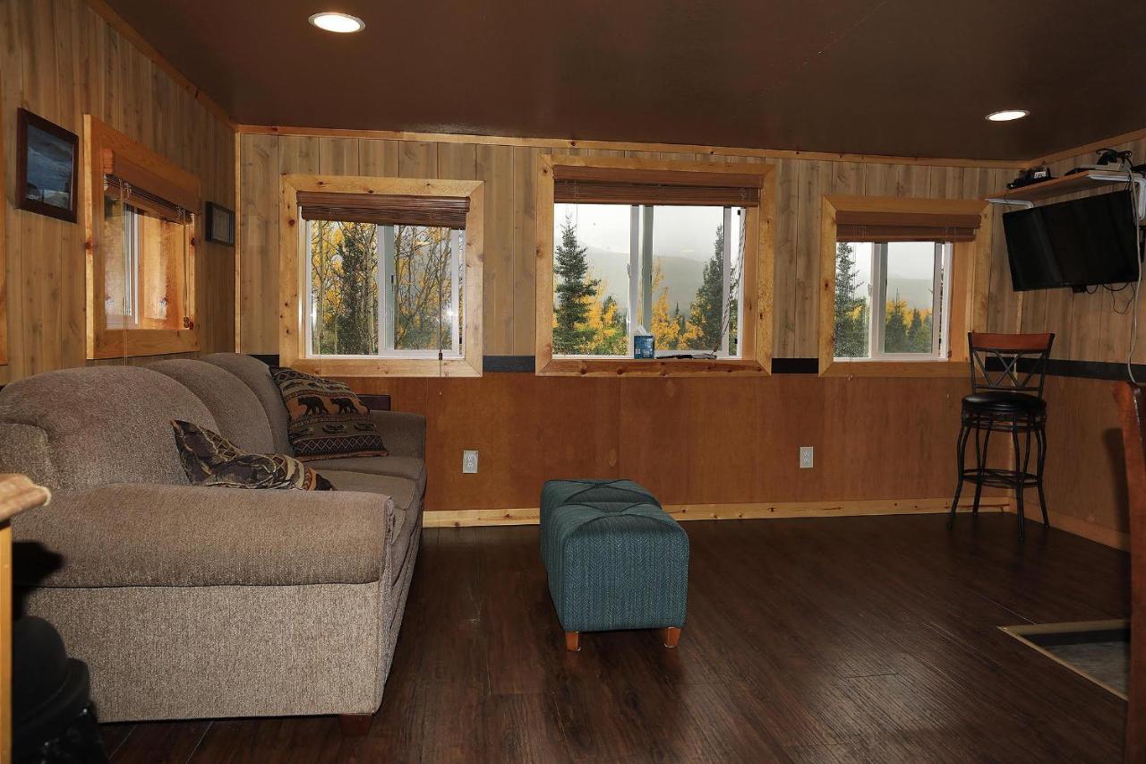 Denali Park View Family Log Cabin Eksteriør bilde